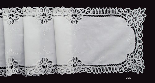 Battenburg lace table runner - battenburg,