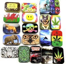 Tobacco tin hinged - tobacco,