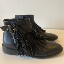 Topshop Black Soft Leather