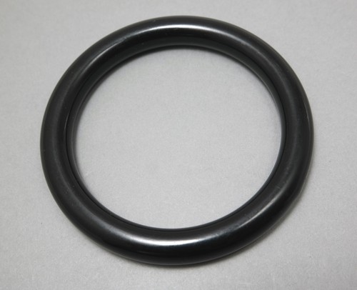 Vintage plain black round