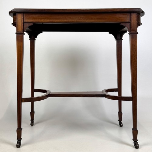 Antique inlaid mahogany side - antique,