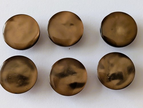 Brown pearl shank buttons 6 - pearl,