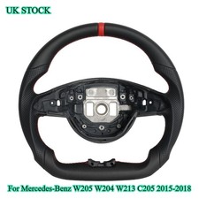 Leather Flat Steering Wheel