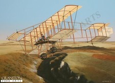   Henry Farman aviation art post card Bristol Boxkite RFC 1912