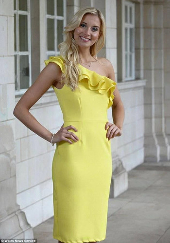 One shoulder ruffle dress - ruffle,