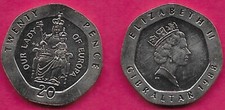 GIBRALTAR 20 PENCE 1988PM UNC