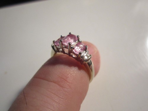 10k white gold - ring, with