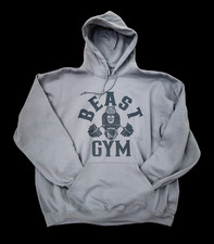 Men's hooded sweatshirt gym