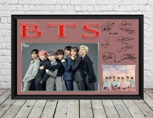 Bts signed album photo - bts, print