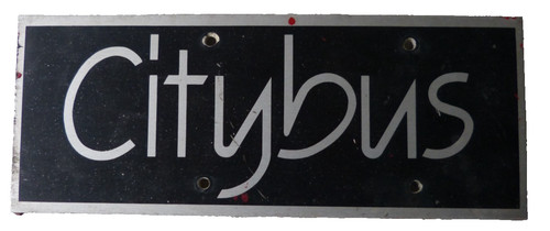 Citybus grille plate badge