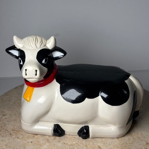 Vintage mooing cow plastic - vintage,