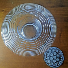 Large Art Deco Design Lt Blue