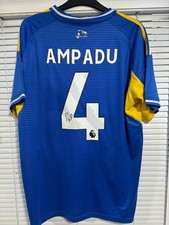 Eathan Ampadu Signed Leeds United Shirt