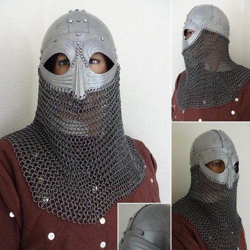 Viking hammered vendel helmet - viking,