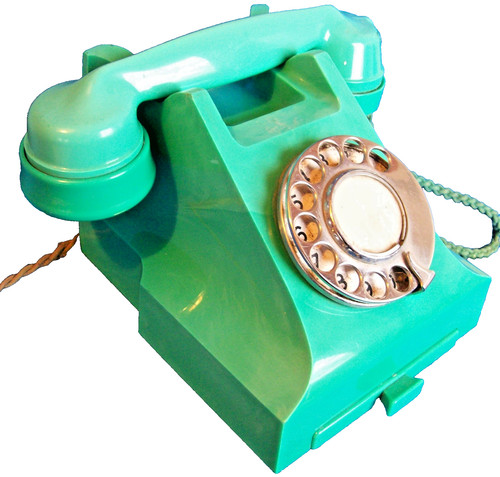 Bakelite telephone 332f - bakelite, jade