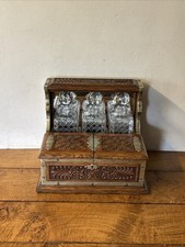 Stunning Antique Carved Triple