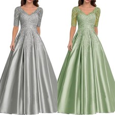 Bride Dresses Satin V-Neck