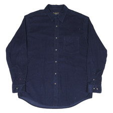 CLUB ROOM Mens Navy Blue Shirt