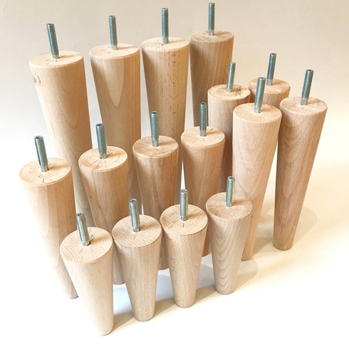 Wooden sofa legs - 4x,