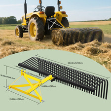 60"3 Point Landscape Rock Rake