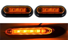 2x LED Orange Side Marker