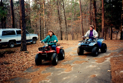 1990s two women - two, riding