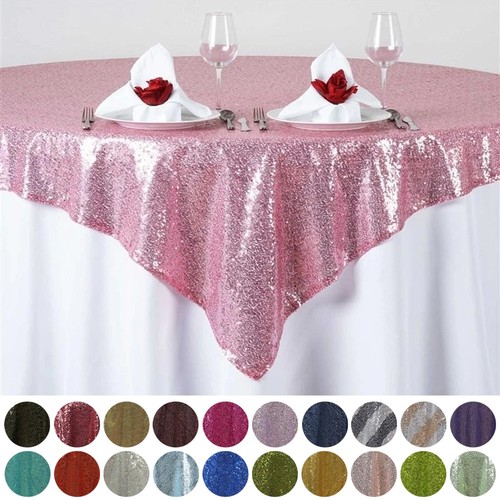 Square sequined table - sequined,