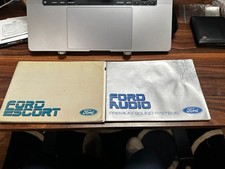 FORD ESCORT MK4 INCL XR3i RS TURBO & CABRIO 1987 OWNERS HANDBOOK WITH AUDIO BOOK