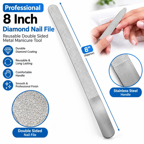 Diamond deb nail file double - file,