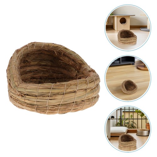 Handmade straw chicken - handmade, coop