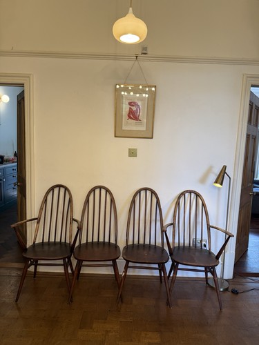 Ercol dining chairs set 4 - ercol,