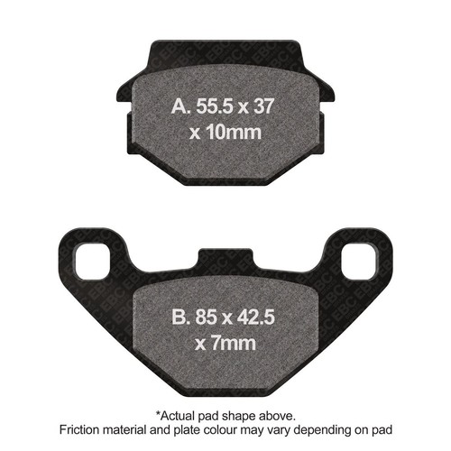 Ebc motorcycle brake - pads, dmx