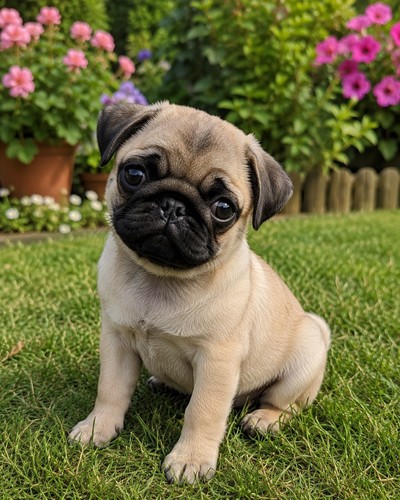 Pug puppy dog animal photo - puppy,