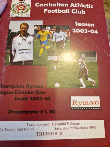 Carshalton athletic thurrock - athletic,