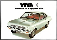 Vauxhall Viva E Coupe HC Limited Edition 1975 UK Market Sales Brochure