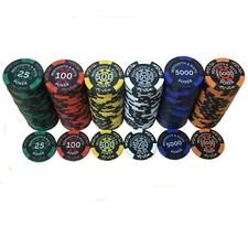 14 Gram Numbered Redtooth & Nuts Poker High Quality Casino Chip Rolls