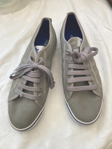 Grey adidas nizza trainers - ,