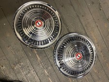 16" Stainless Steel Wheel Disc Trim Pair of 2 NEW Clip On Caravan Trailer