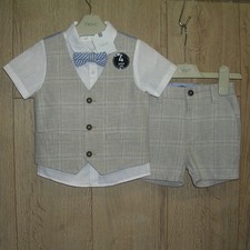 Next New Boys Beige Check