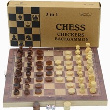 3 In 1 - 29cm Chess Checkers