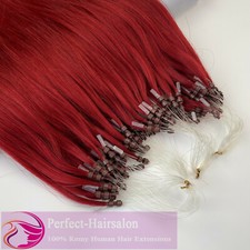 1G/S Micro Loop Ring Beads Link Remy Human Hair Extensions Thick Pre Bonded Nano