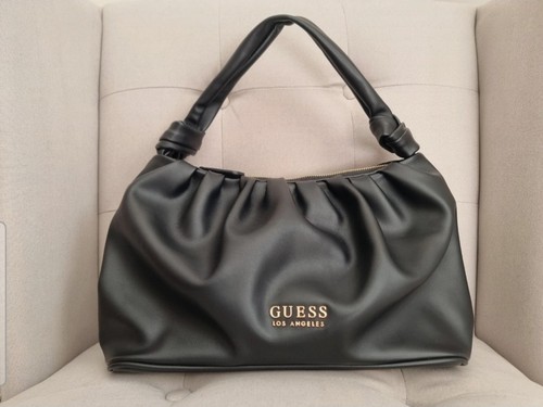 Black guess shoulder bag - black,