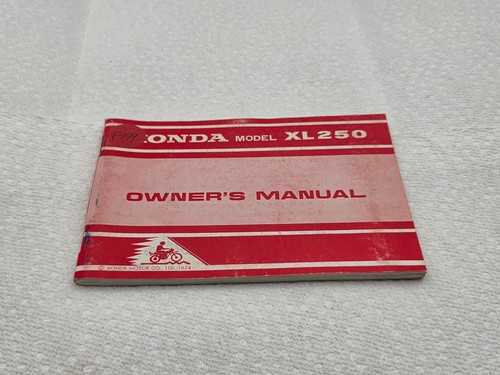 Honda xl250 owner manual - honda,