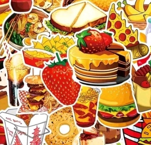 Food drink stickers - food,