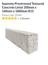 Concrete Lintel, Supreme