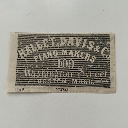 Hallet davis piano - hallet, &