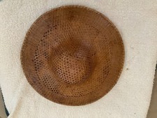 Vintage Asian Woven Bamboo Coolie Hat