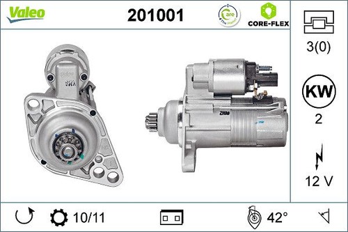 Starter valeo 201001 - valeo,