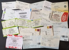 Glasgow Gig Tickets Mixed Lot (O-R) - Rush, Primus, Obituary, Paradise Lost