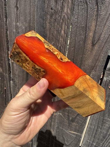 Stabilized buckeye burl hybrid - stabilized,